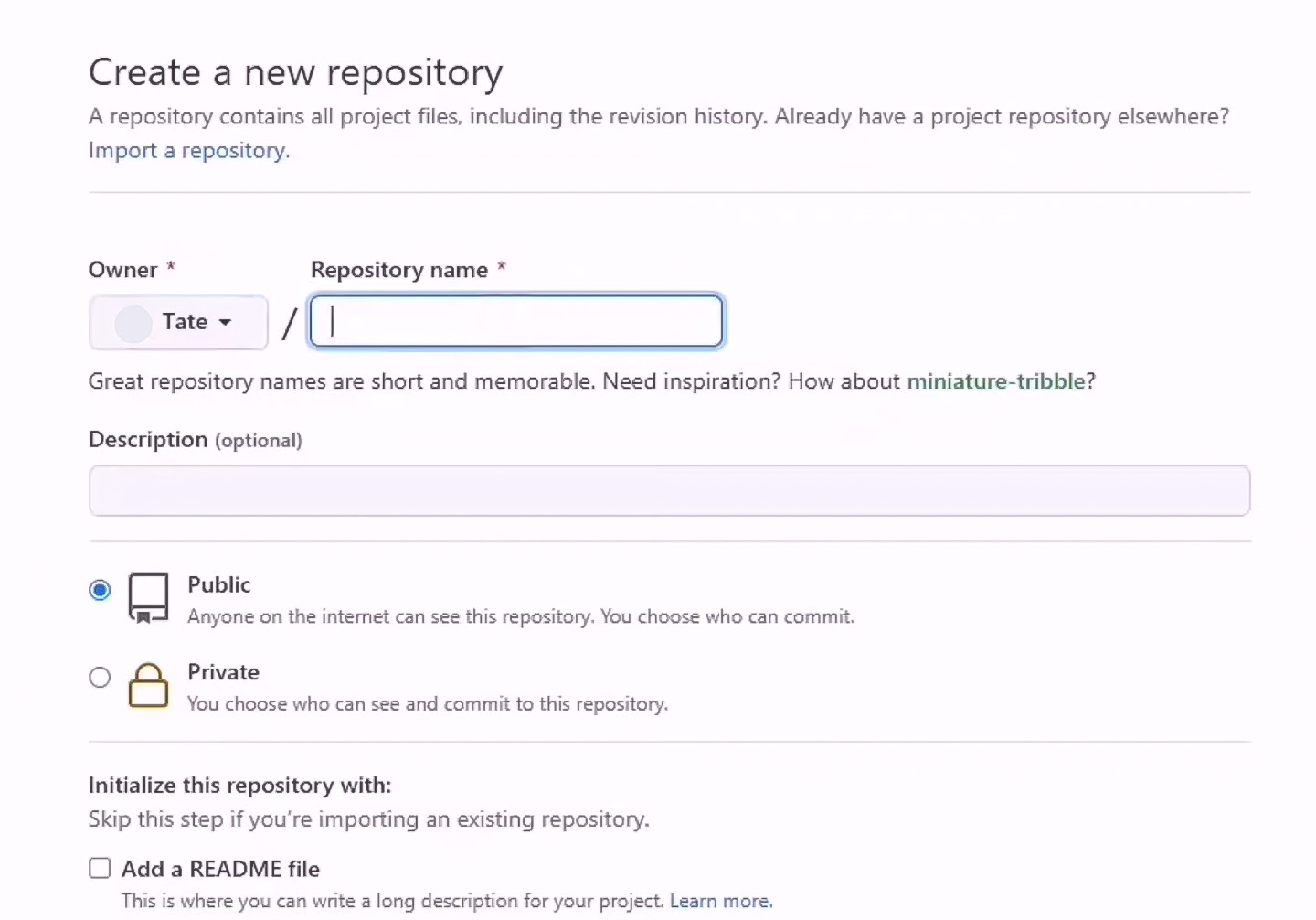 Create a Repo